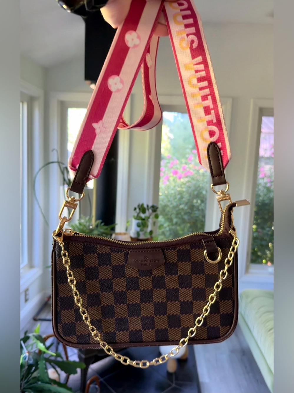 FULL SET NEW in Box Louis Vuitton Damier Ebene Pochette Accessoires Mini